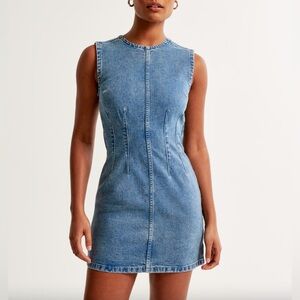 Abercrombie & Fitch Denim Blue Mini Dress
